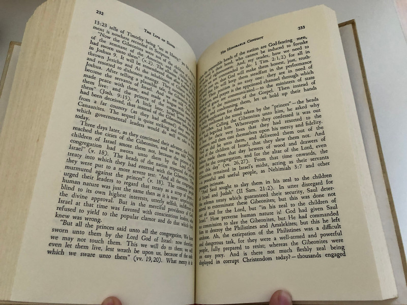 The Life of David (Two Volumes in One) by Arthur Pink / Biblical Studies / Publisher: BAKER BOOK HOUSE Grand Rapids, Michigan / PHOTOLITHOPRINTED BY CUSHING MALLOY, INC. ANN ARBOR, MICHIGAN, UNITED STATES OF AMERICA (0801070619)