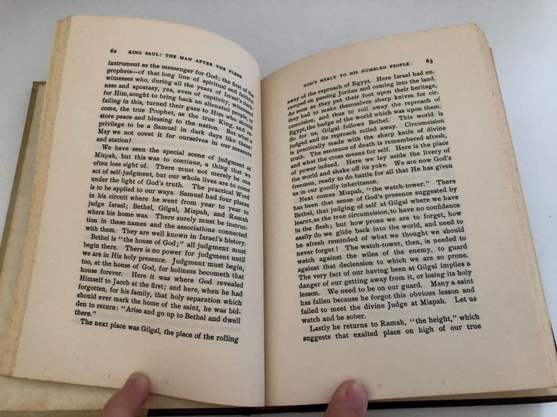 King Saul The Man After the Flesh by Samuel Ridout  BEING NOTES ON 1 SAMUEL  Publisher BELIEVERS BOOKSHELF P. O. Box 261 Sunbury, Pennsylvania  PRINTED IN THE UNITED STATES OF AMERICA