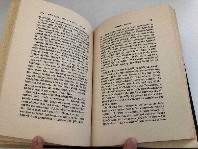 King Saul The Man After the Flesh by Samuel Ridout  BEING NOTES ON 1 SAMUEL  Publisher BELIEVERS BOOKSHELF P. O. Box 261 Sunbury, Pennsylvania  PRINTED IN THE UNITED STATES OF AMERICA