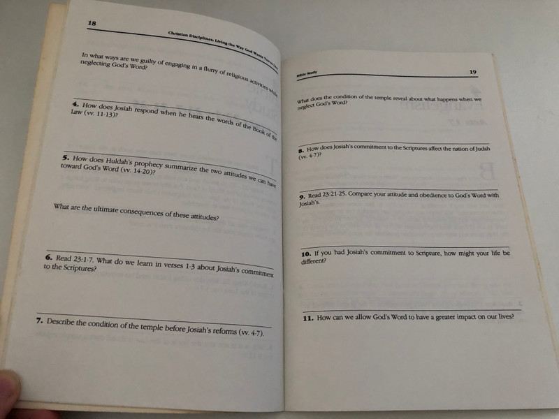 Christian Disciplines 12 Studies by Peter L. Scazzero  Andrea Sterk  Lifeguide Bible Studies  All Scripture quotations, unless otherwise indicated, are taken from the Holy Bible, New International Version  Inter-Varsity Christian Fellowship 
