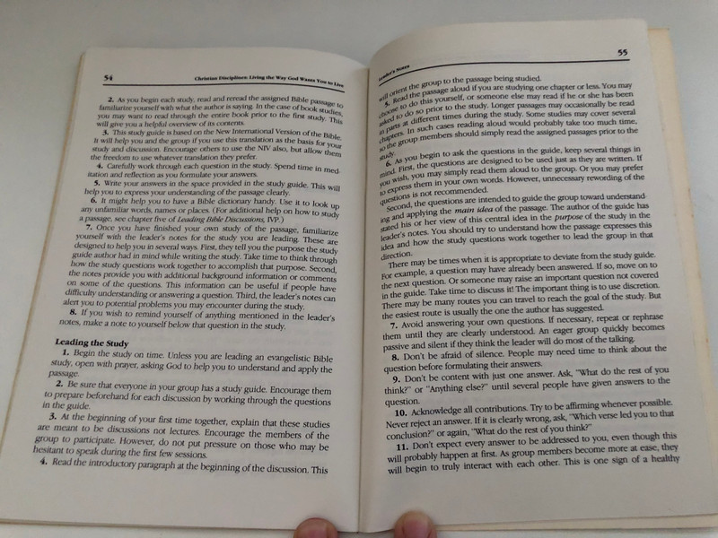 Christian Disciplines 12 Studies by Peter L. Scazzero  Andrea Sterk  Lifeguide Bible Studies  All Scripture quotations, unless otherwise indicated, are taken from the Holy Bible, New International Version  Inter-Varsity Christian Fellowship 
