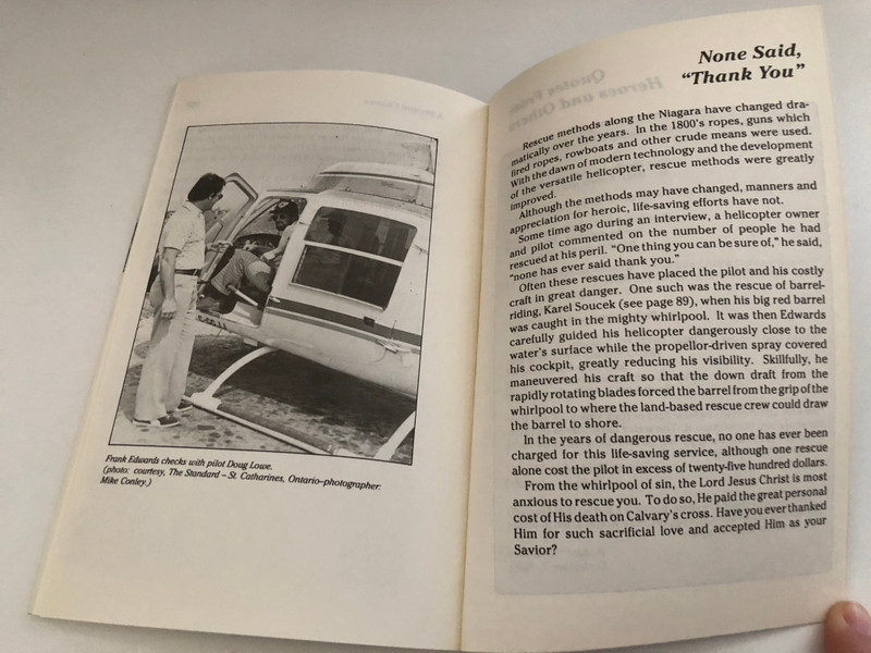 Thundering Waters: Stories from the Mighty Niagara Falls by Arnot P. McIntee / Unless otherwise noted, Scripture quotations in this book are from the Authorized King James Version of the Bible / Printed in Canada (0907927831)