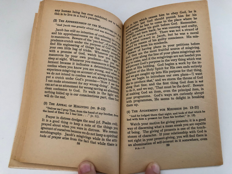 Our portrait in Genesis by Oswald Chambers / Publisher: Marshall Morgan & Scott / First published 1957 Second impression (paperback) 1972 Reissued 1984 / PRINTED PHOTOLITHO IN GREAT BRITAIN BY J. W. ARROWSMITH LTD., BRISTOL (0551051574)