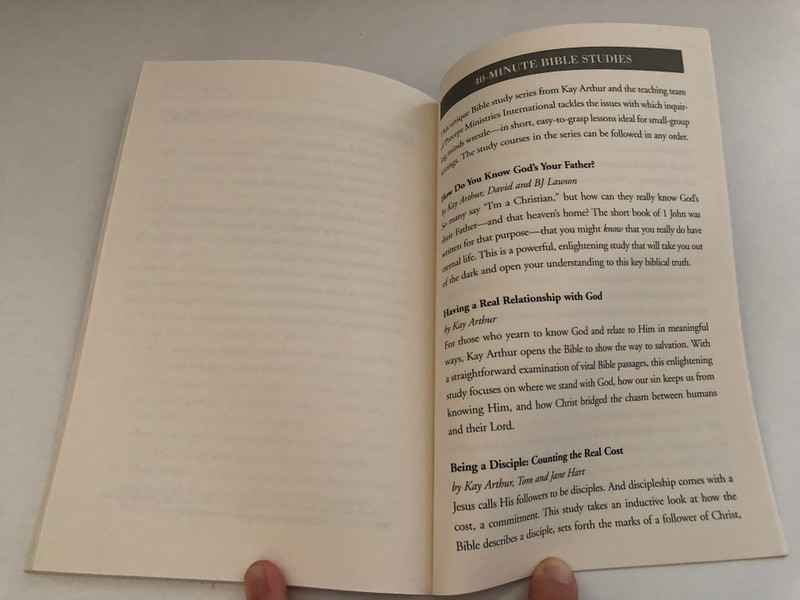 What Does the Bible Say About Sex? (40-Minute Bible Studies) by Kay Arthur, David Lawson and BJ Lawson / DOES GOD REALLY CARE ABOUT YOUR SEX LIFE? / Publisher: WATERBROOK PRESS BIBLE STUDY (9781400074198)
