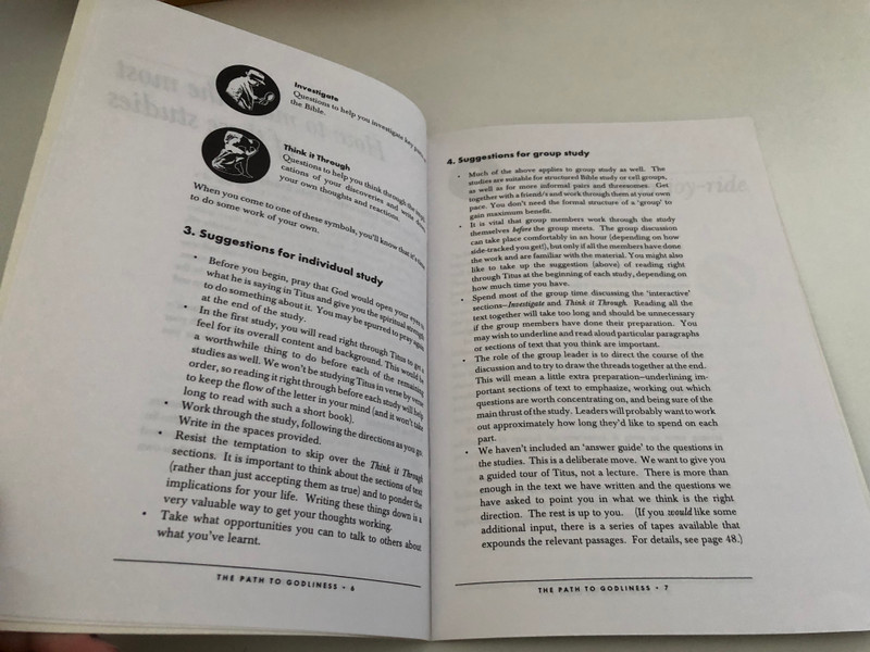 The Path to Godliness by Phillip Jensen / Ideal for individuals and small study groups / Produced by MATTHIAS Y MEDIA 6 INTERACTIVE BIBLE STUDIES FOR SMALL GROUPS & INDIVIDUALS (1875245189)