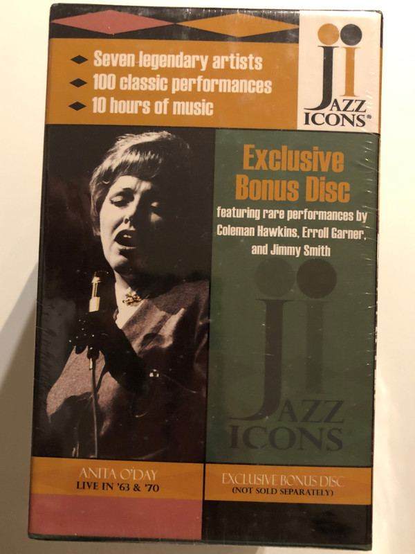 Jazz Icons: Series Four 8 DVD Set / JIMMY SMITH LIVE - COLEMAN HAWKINS LIVE - ART FARMER LIVE - ERROLL GARNER LIVE IN - WOODY HERMAN LIVE - ART BLAKEY LIVE- ANITA O'DAY LIVE / EXCLUSIVE BONUS DISC / DVD (747313800346)