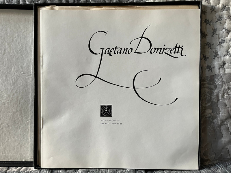 G. Donizetti: L'Elisir d'Amore = Napoj Lasky - Tagliavini, Ciano, Maffeo, Valdengo, Marcossi, Ino Savini / Supraphon 3x LP, Box Set, Stereo 1970 / 1 12 0621-23