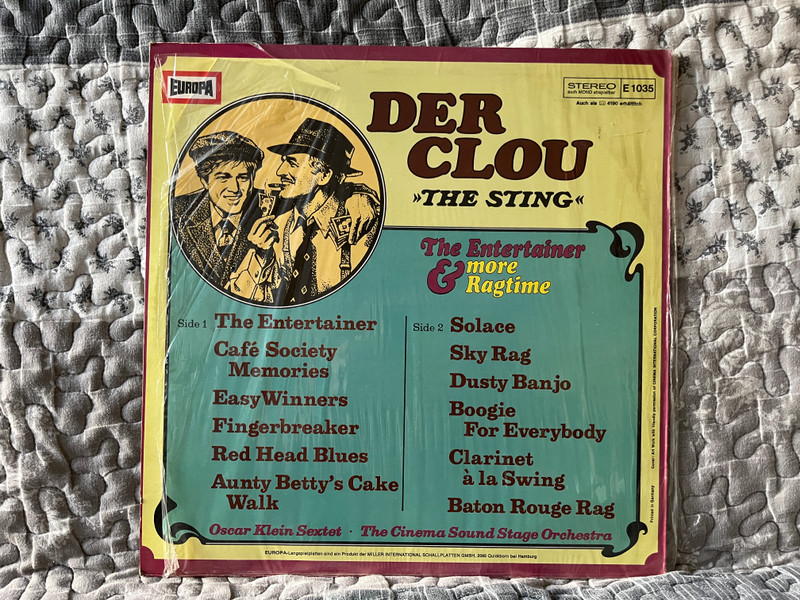 Der Clou: ''The String'' - The Entertainer & More Ragtime / Europa LP Stereo / E 1035