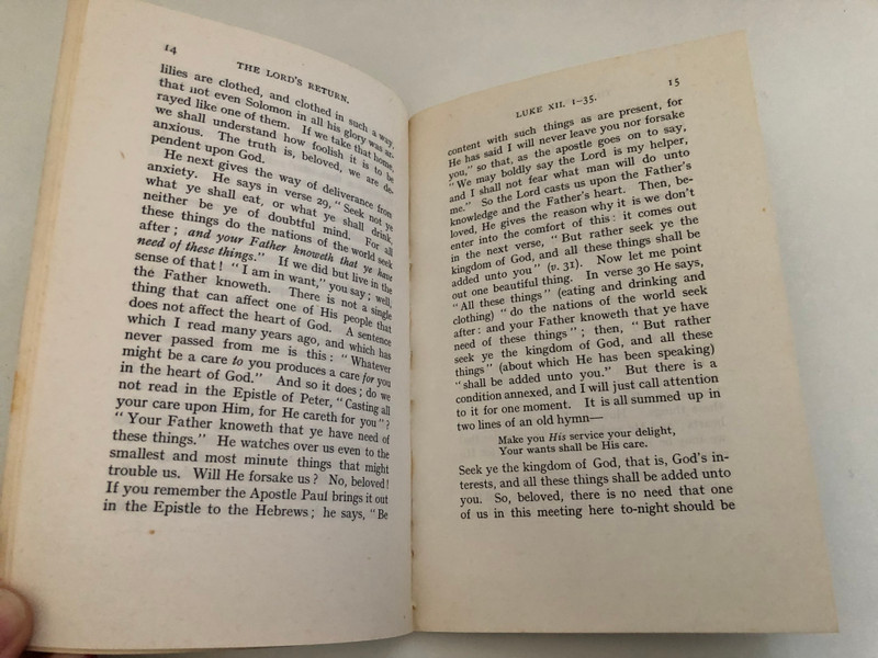 THREE ADDRESSES ON THE LORD'S RETURN by E. DENNETT / WORDS OF TRUTH / Printed & Bound by GOSPEL TRACT PUBLICATIONS (1850800006)