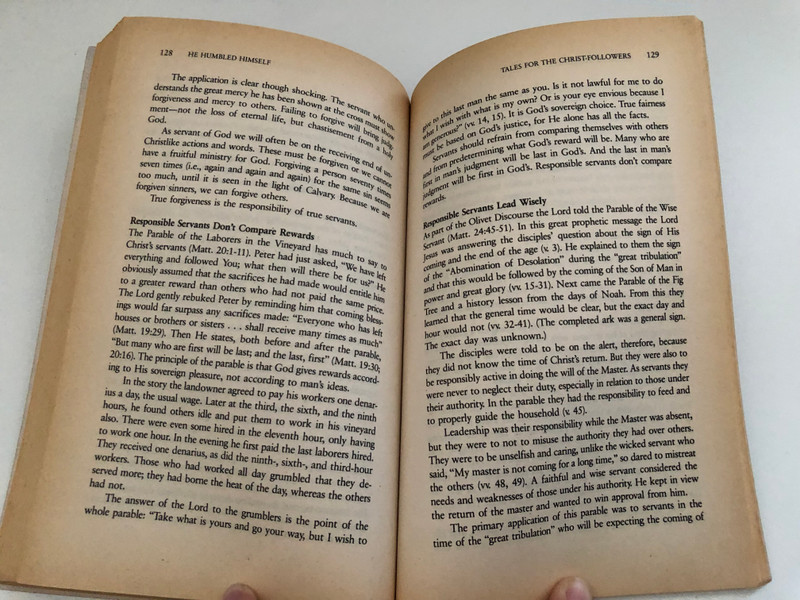 He Humbled Himself  Recovering the Lost Art of Serving by Kenneth C. Fleming  Portraits of servanthood from the Old and New Testaments  Published 1993 by Walterick Publishers  Printed in the United States of America