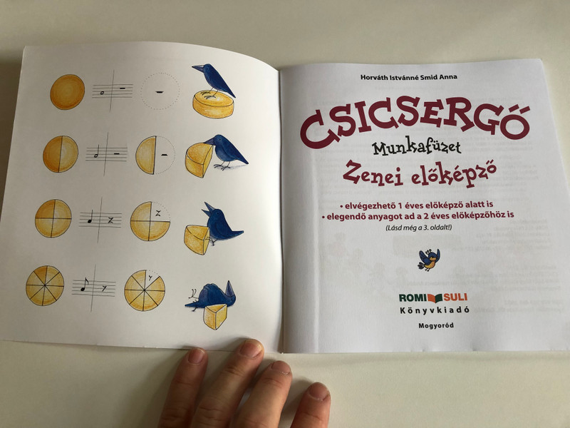 Csicsergő Zenei Előképző - Munkafüzet  Horváth Istvánné Smid Anna  ROMI-SULI 2019  Paperback (9789634882602)