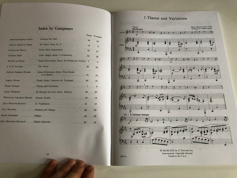 Solos For The Trumpet Player with Piano Accompaniment  Selected and Edited by WALTER BEELER  Schirmer G Books, 1986  Paperback (9780793554089)