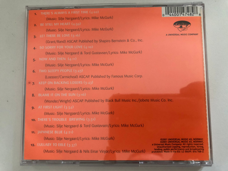 Silje Nergaard - At First Light / Universal Music Audio CD 2001 / 014 748-2