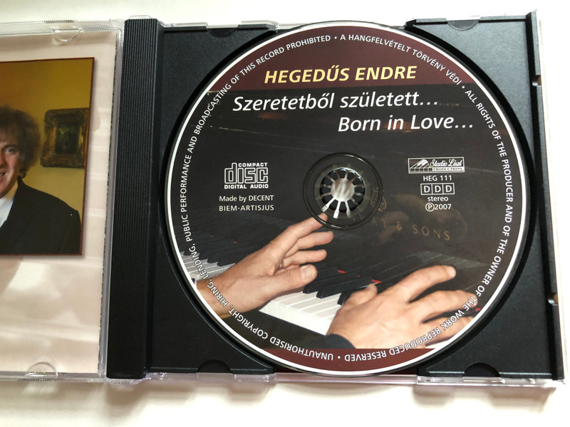 Hegedus Endre - Szeretetbol szuletett... = Born In Love... / Studio Liszt Productions Audio CD 2007 Stereo / HEG 111