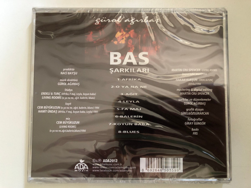 Gürol Ağırbaş - Bas Şarkıları / Ada Müzik Audio CD 2012