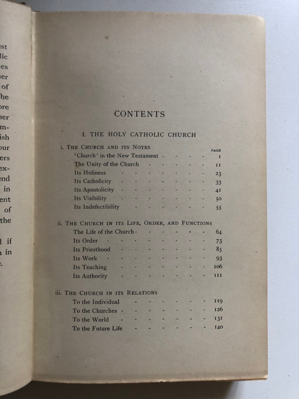 THE HOLY CATHOLIC CHURCH THE COMMUNION OF SAINTS  A STUDY IN THE APOSTLES' CREED  BY HENRY BARCLAY SWETE  MacMillan And Co., 1919  Hardcover