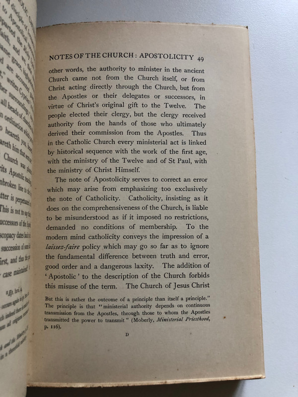 THE HOLY CATHOLIC CHURCH THE COMMUNION OF SAINTS  A STUDY IN THE APOSTLES' CREED  BY HENRY BARCLAY SWETE  MacMillan And Co., 1919  Hardcover