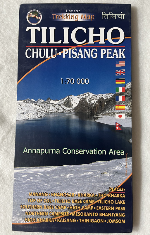 Annapurna Conservation Area Maps  TILICHO - CHULU PISANG PEAK  PISANG PEAK CHULU EAST WEST  170,000  Latest Trekking Map (9789937810937)
