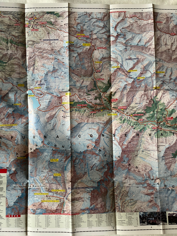 Annapurna Conservation Area Maps  TILICHO - CHULU PISANG PEAK  PISANG PEAK CHULU EAST WEST  170,000  Latest Trekking Map (9789937810937)