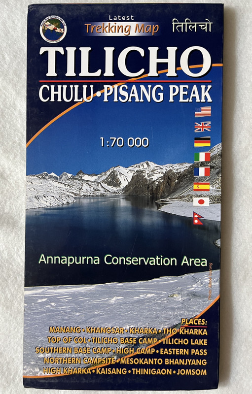 Annapurna Conservation Area Maps  TILICHO - CHULU PISANG PEAK  PISANG PEAK CHULU EAST WEST  170,000  Latest Trekking Map (9789937810937)