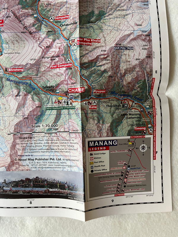 Annapurna Conservation Area Maps  TILICHO - CHULU PISANG PEAK  PISANG PEAK CHULU EAST WEST  170,000  Latest Trekking Map (9789937810937)