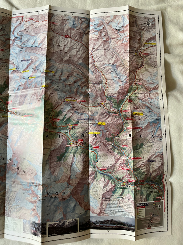 Annapurna Conservation Area Maps  TILICHO - CHULU PISANG PEAK  PISANG PEAK CHULU EAST WEST  170,000  Latest Trekking Map (9789937810937)