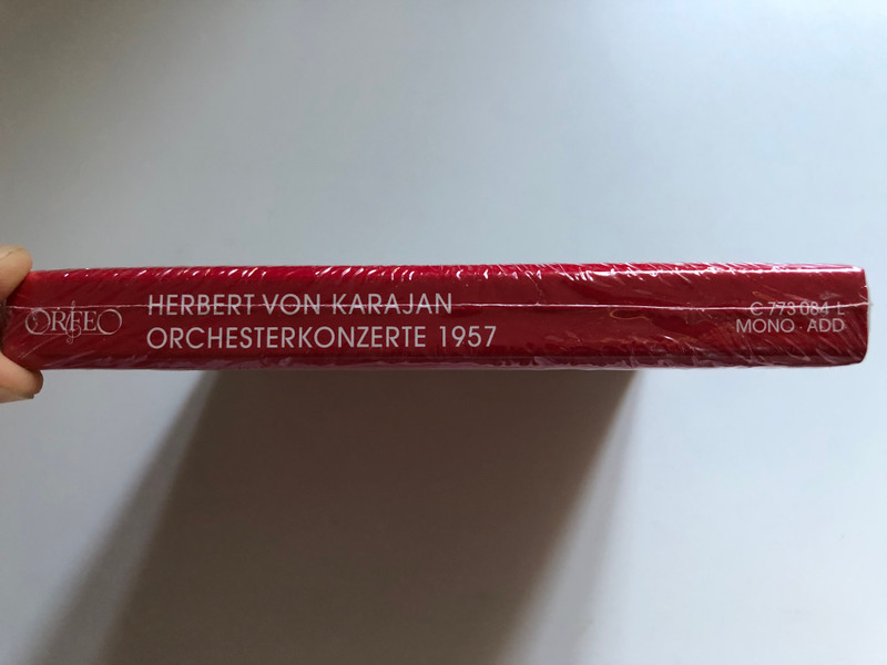 Herbert von Karajan: Salzburger Orchesterkonzerte 1957 - Berliner Philharmoniker, Wiener Philharmoniker / Live recordings / Festspieldokumente / Orfeo 4x Audio CD, Box Set, Mono 2008 / C 773 084 L