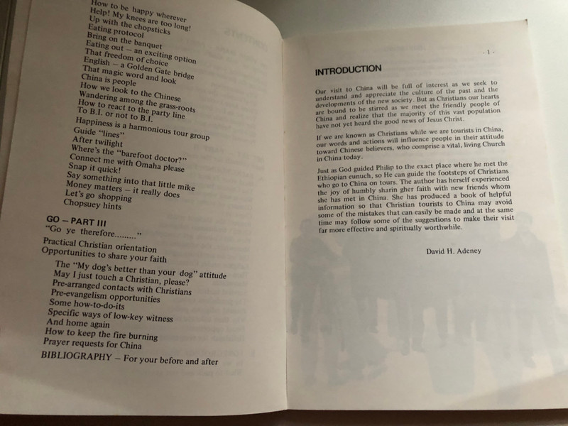 On Your Mark by Leona Frances Choy / A Guidebook for Christian Travelers to China / Introduction to China's history / Missionary background / Published by permission of Mrs. Leona Frances Choy Christian Witness Press (9622022146)
