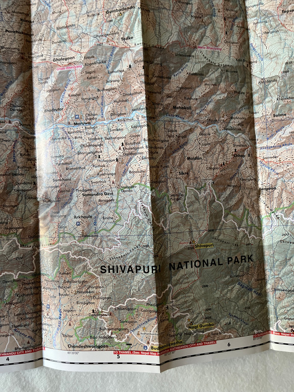 LANGTANG - TAMANG HERITAGE  GOSAIN KUND, HELAMBU  150,000  Langtang National Park  Latest and Updated Trekking Map  लाङ्गटाङ्ग  Map (9789937556033)