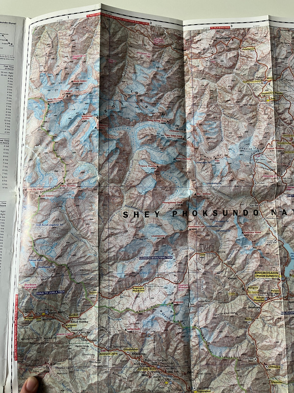 UPPER AND LOWER DOLPA  1125 000  SHEY PHOKSUNDO NATIONAL PARK  Latest and Updated Trekking Map  डोल्पा  Nepal Map Publisher Pvt. Ltd. (9789937818063)