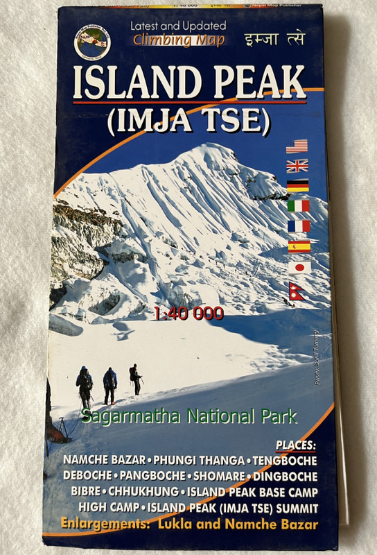 Island Peak (Imja Tse)  Sagarmatha National Park Map  Scale 140 000  Latest and Updated Climbing Map  इम्जा त्से  Nepal Map Publisher Pvt. Ltd. (9789937806299)