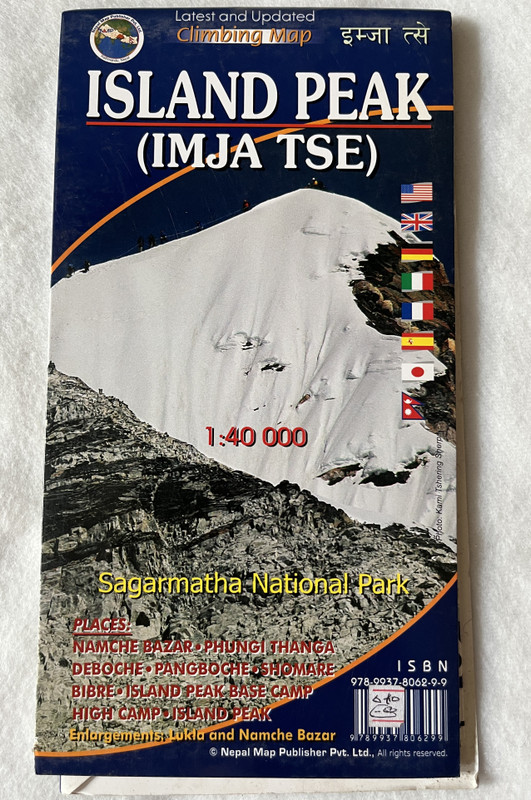 Island Peak (Imja Tse)  Sagarmatha National Park Map  Scale 140 000  Latest and Updated Climbing Map  इम्जा त्से  Nepal Map Publisher Pvt. Ltd. (9789937806299)
