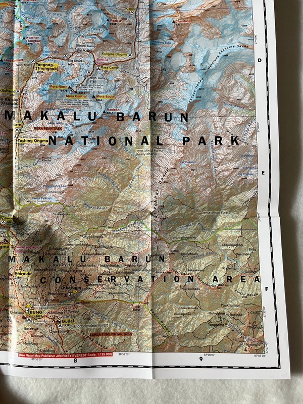 ROLWALING TSHO ROLPA  1125 000  GAURISHANKAR  RAMPUNG, YALUNG RI  TESI LAPCHA LA  Latest and Updated Trekking Map  रोलवालीङ्ग  Nepal Map Publisher Pvt. Ltd. (9789937810968)