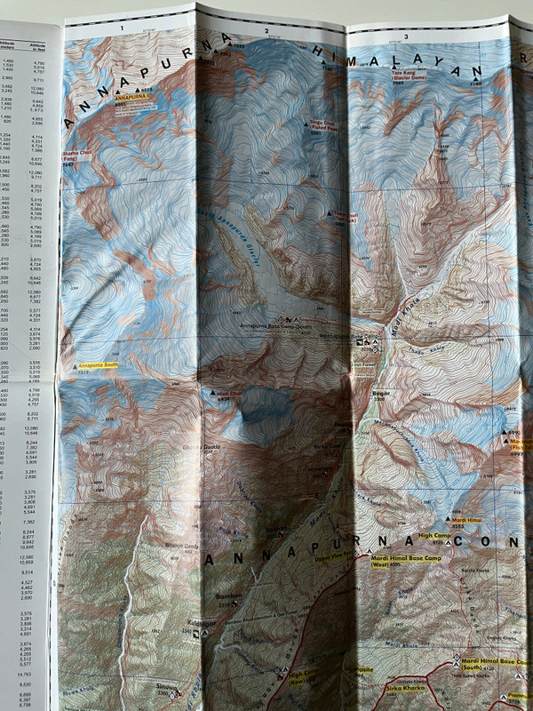 MARDI HIMAL TREK  150 000  Annapurna Conservation Area  Latest and Updated Trekking Map  माद्री हिमाल ट्रेक  Nepal Map Publisher Pvt. Ltd. (9789937810913)
