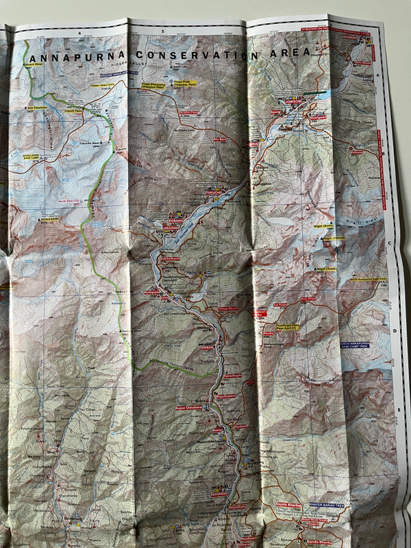 Around Dhaulagiri - French & Dhampus Pass  KALI GANDAKI & MYAGDI RIVER  1 85 000  Latest and Updated Trekking Map  धौलागिरी  Nepal Map Publisher Pvt. Ltd. (9789937810975)