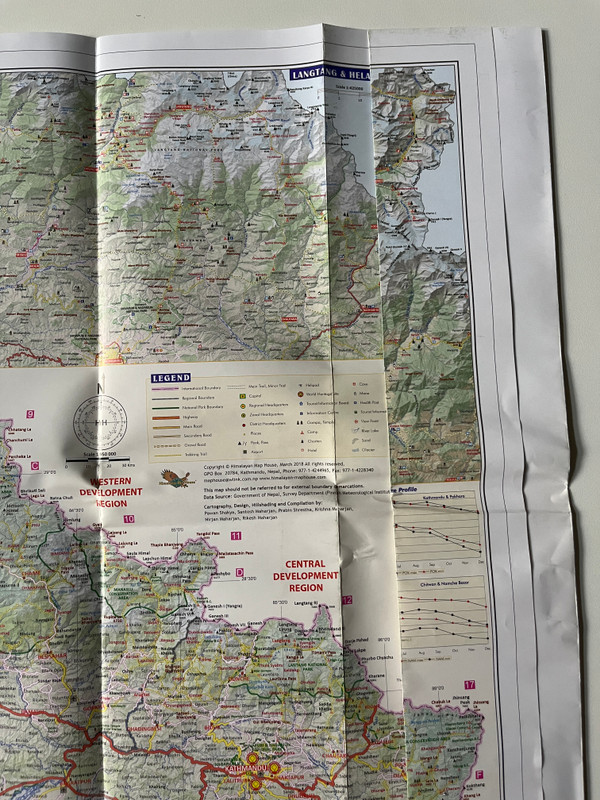Nepal Road Distances Trekking Routes. National Parks Introduction of Major Places  Trekking Map 700 Series 1950,000  N701  NEPA MAPS FOR EXTREME SOFT TREKKING AND CLIMBING  Topographic Trekking & Planning Guide Map (9789993323372)