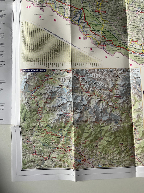 Nepal Road Distances Trekking Routes. National Parks Introduction of Major Places  Trekking Map 700 Series 1950,000  N701  NEPA MAPS FOR EXTREME SOFT TREKKING AND CLIMBING  Topographic Trekking & Planning Guide Map (9789993323372)