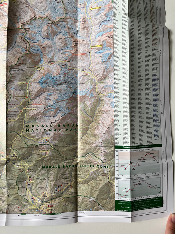 Khumbu - Jiri to Everest  New & Updated Everest Trekking Trails With Side Trails - New Explored Trails  Trekking Map 500 Series 1100,000  NE508  Himalayan Map House Pvt. Ltd. (9789937918404)