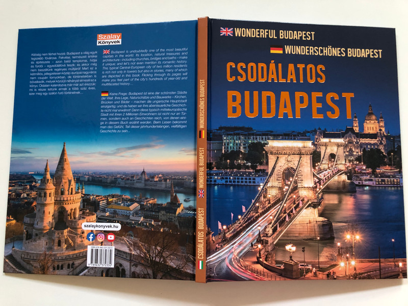 Csodálatos Budapest  Técsi Zoltán  WONDERFUL BUDAPEST, WUNDERSCHÖNES BUDAPEST  Szalay Könyvek, 2020  Hardcover (9789632372334)