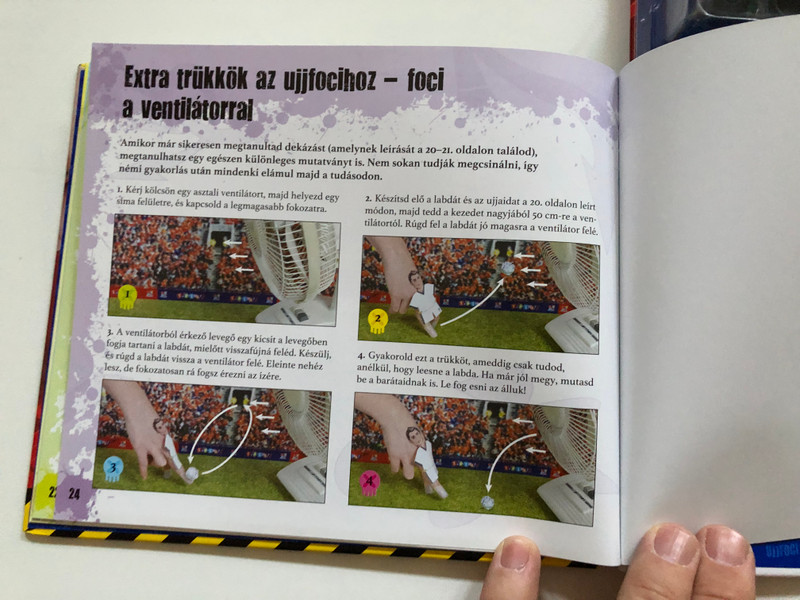 UJIFOCI / Legyél az ujjfoci mestere! / ÜGYESSÉGI FELADATOK / Napraforgó / Hardcover (9789634457336)