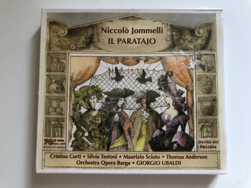 Niccolò Jommelli: Il Paratajo - Cristina Curti, Silvia Testoni, Maurizio Sciuto, Thomas Anderson, Orchestra Opera Barga, Giorgio Ubaldi / Bongiovanni Audio CD 1999 / GB 2252-2