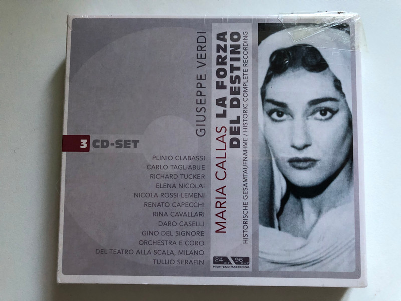Giuseppe Verdi: Maria Callas – La Forza Del Destino (Historic Complete Recording) / Plinio Clabassi, Carlo Tagliabue, Richard Tucker, Elena Nicolai, Nicola Rossi-Lemeni, Renato Capecchi, Rina Cavallari / Documents 3x Audio CD, Box Set 2005 / 222392-370