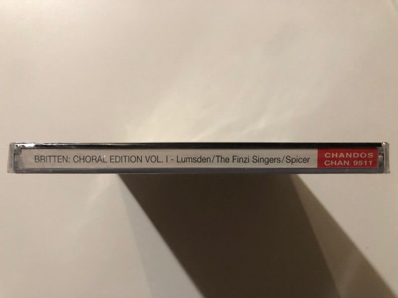 Britten: Choral Edition, Volume 1, Includes A.M.D.G., Choral Dances & Rejoice in the Lamb / Andrew Lumsden (organ), The Finzi Singers, Paul Spicer (director) / Chandos Audio CD 1997 / CHAN 9511