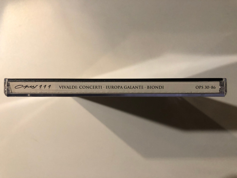 Vivaldi - Concerti RV 133, 281, 286, 407, 511, 531, 541 - L'Europa Galante, Fabio Biondi (direttore) / Opus 111 Audio CD 1993 / OPS 30-86