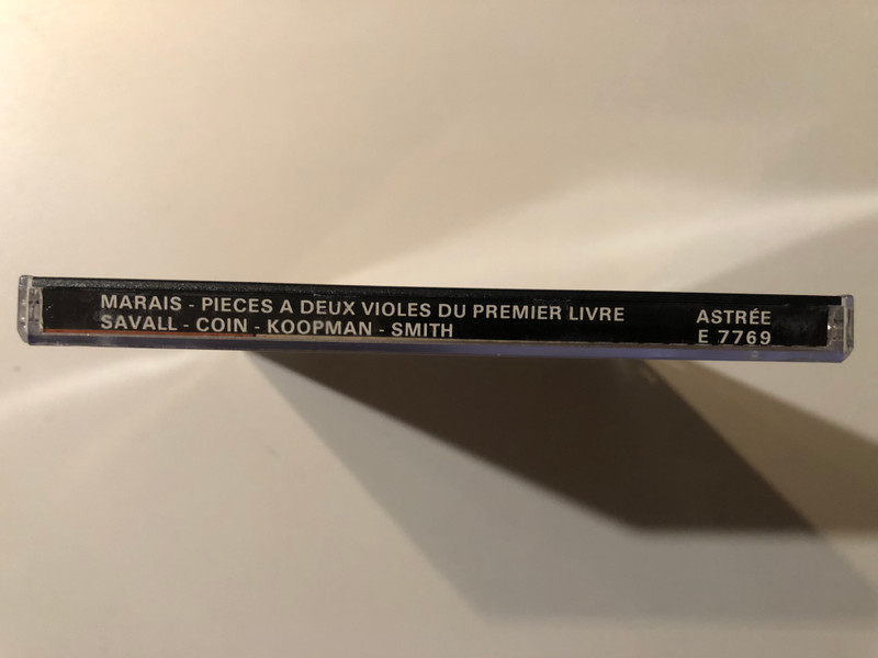 Marin Marais: Pièces A Deux Violes Du Premier Livre 1686 - Jordi Savall, Christophe Coin, Ton Koopman, Hopkinson Smith / Astrée Auvidis Audio CD 1989 / E 7769