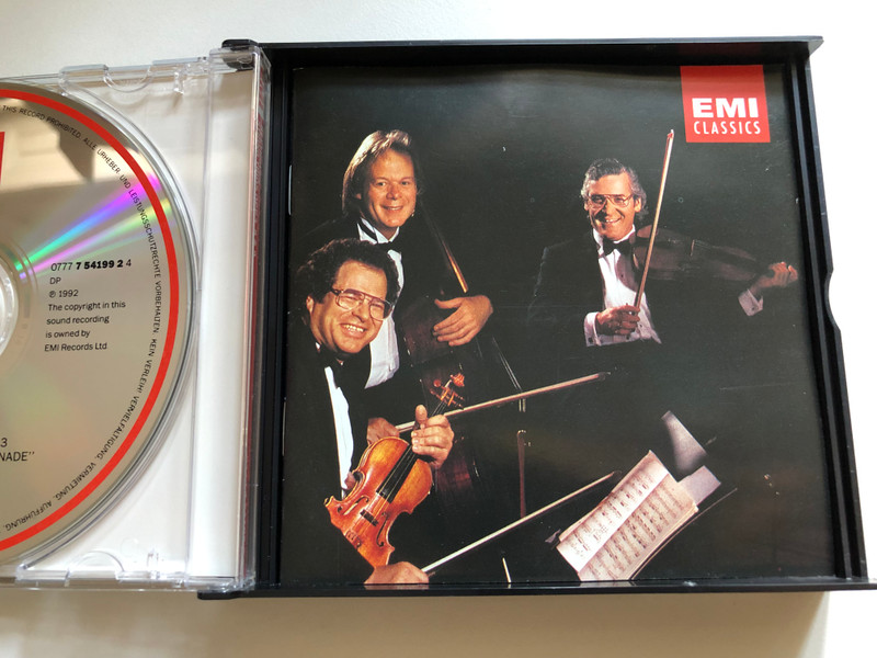 Beethoven: String Trios Opp. 3, 8 & 9 - Itzhak Perlman, Pinchas Zukerman, Lynn Harrell / EMI Classics 2x Audio CD, Stereo 1992 / 077775419825
