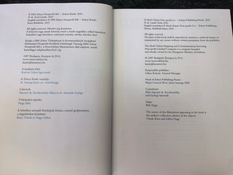 A magyar katona-egészségügy az első Öbölháborúban  Svéd László  Hungarian military medicine in the First Gulf War  HM Zrínyi Nonprofit Kft., 2021  Hardcover (9789633278239)