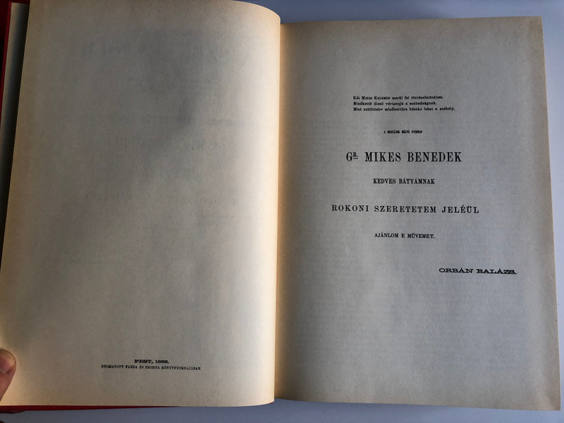 A Székelyföld leírása I-II. - Orbán Balázs  TÖRTÉNELMI, RÉGÉSZETI, TERMÉSZETRAJZI S NÉPISMEI SZEMPONTBÓL  Pest, 1868  Helikon  Hardcover with Protective Cover