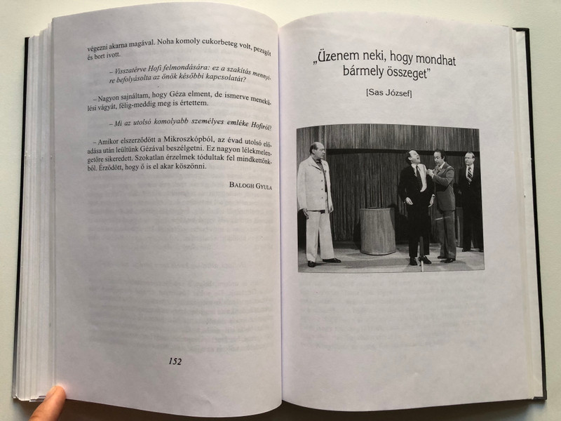 Hofi - Életrajz  Biography of the Hungarian Comedian Hofi Géza  Hungalibri Kft. 2006  Hardcover (9789639163577)