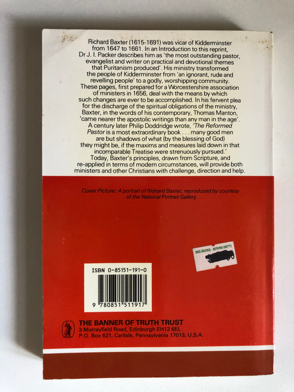 The Reformed Pastor by Richard Baxter / Edited by William Brown / Publisher: THE BANNER OF TRUTH TRUST (0851511910)